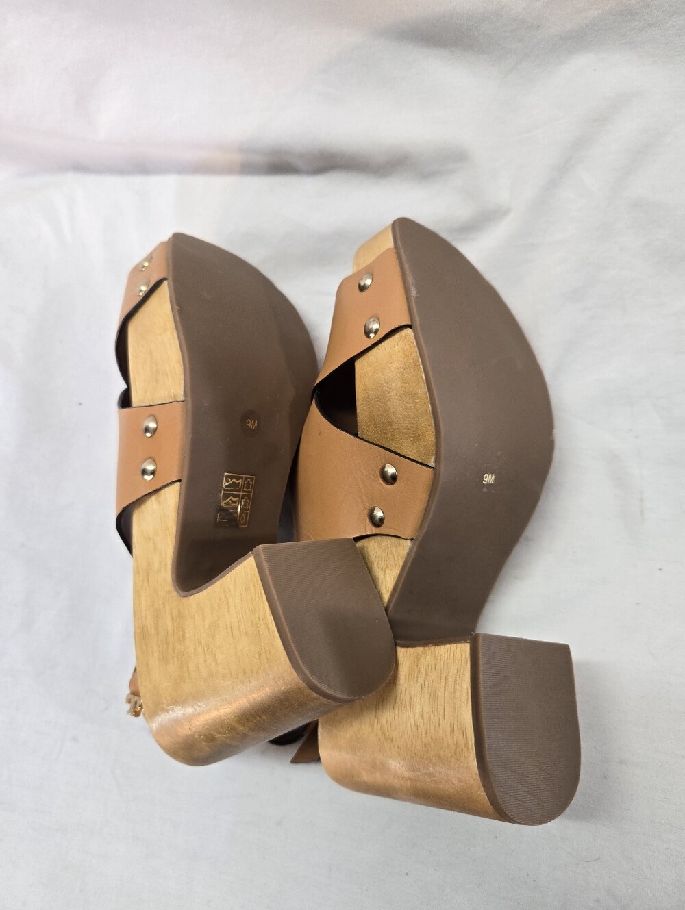 Tory Burch Blythe Women's Size 9M Brown Platform Slingback Sandal EUC - Picture 6 of 6